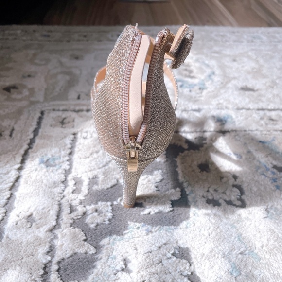 Maripe Elissa Metallic Gold Heels Size 8.5 M - Picture 4 of 8
